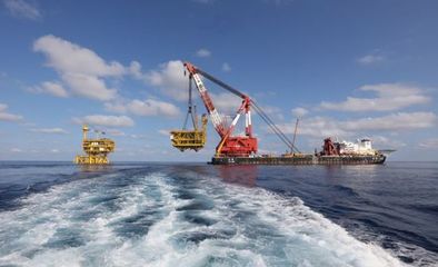 亚洲第一深水导管架平台“海基一号”建设完工